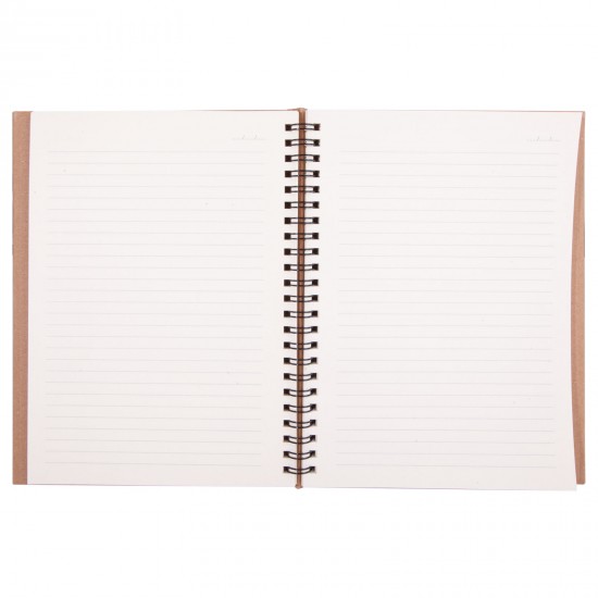 BASINEVLERİ KRAFT SPİRALLİ TARİHSİZ DEFTER (15X21 CM), 306518