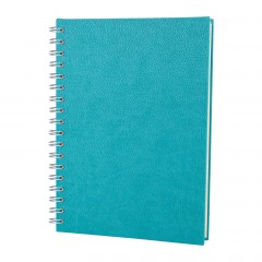 ALTINDAĞ TURKUAZ KARELİ SPİRALLİ TARİHSİZ DEFTER (17X24 CM)