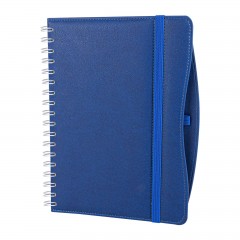 İVEDİK LACİVERT SPİRALLİ TARİHLİ AJANDA (17X24 CM)