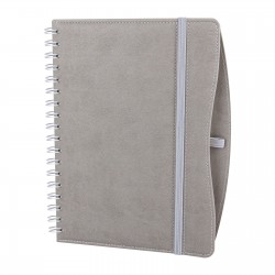 İVEDİK GRİ SPİRALLİ TARİHLİ AJANDA (17X24 CM)