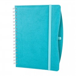 İVEDİK TURKUAZ SPİRALLİ TARİHLİ AJANDA (17X24 CM)
