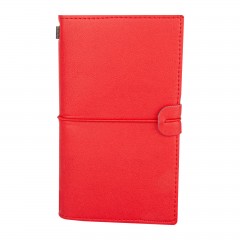 KUĞULU KIRMIZI TARİHSİZ DEFTER (11,5X20 CM)