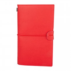 KUĞULU KIRMIZI TARİHSİZ DEFTER (11,5X20 CM)