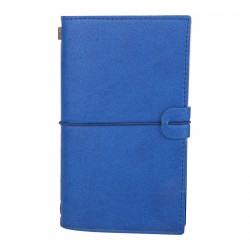 KUĞULU LACİVERT TARİHSİZ DEFTER (11,5X20 CM)