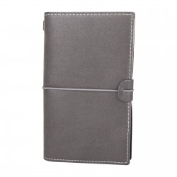 KUĞULU FÜME TARİHSİZ DEFTER (11,5X20 CM)