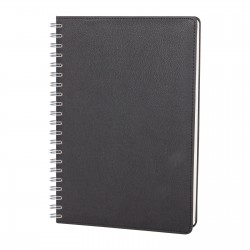 PLEVNE SİYAH KARELİ TARİHSİZ SPİRALLİ DEFTER (20x28 CM)