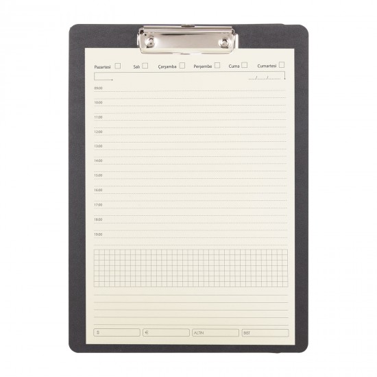 HOŞDERE SİYAH A4 SEKRETERLİK (24x34,5 CM), 311101