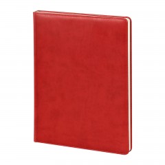 YAKACIK KIRMIZI TARİHLİ GÜNLÜK CİLTLİ AJANDA (20X28 CM)