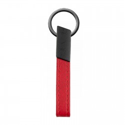 MAÇKA KIRMIZI METAL-DERİ ANAHTARLIK