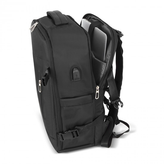 GEZGİN SİYAH LAPTOP BÖLMELİ SIRT ÇANTASI, 404601
