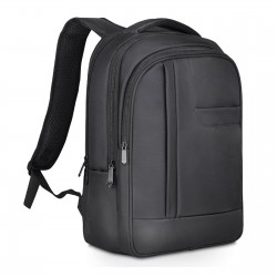 SERÜVEN SİYAH LAPTOP BÖLMELİ SIRT ÇANTASI