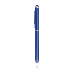 BAYRAKLI LACİVERT METAL TÜKENMEZ KALEM