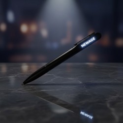SÖKE SİYAH IŞIKLI METAL TÜKENMEZ KALEM