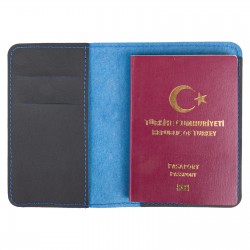 PASAPORTLUK LACİVERT DERİ