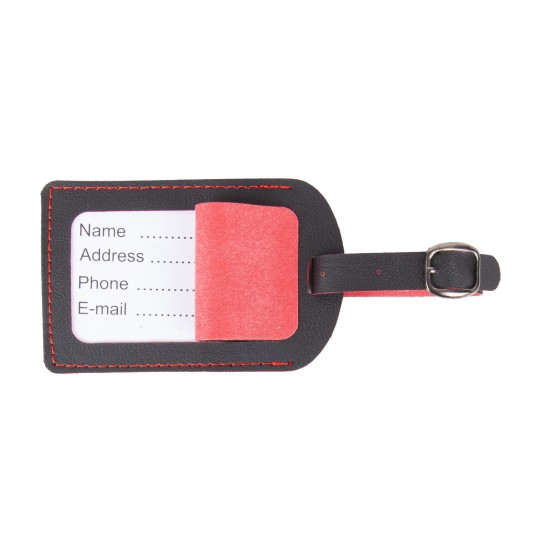 BAGAJ ETİKETİ KIRMIZI DERİ, 460404