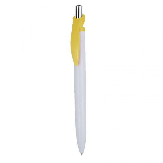 Plastik Tükenmez Kalem Sarı 016