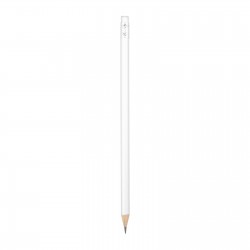 İLİÇ BEYAZ YUVARLAK SİLGİLİ NATUREL KURŞUN KALEM 
