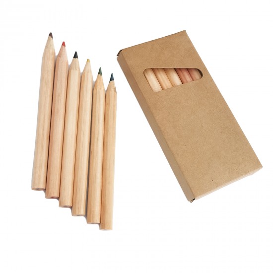 YEŞİLLİ 6 LI  NATUREL YARIM BOY BOYAMA SETİ, 465118