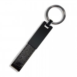 ANZER SİYAH METAL - DERİ ANAHTARLIK