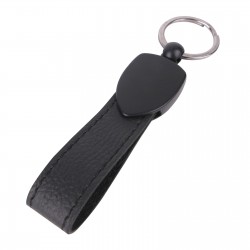 DÜZPELİT SİYAH METAL - DERİ ANAHTARLIK DÜZPELİT SİYAH METAL - DERİ ANAHTARLIK