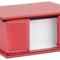 Deri Bloknot Kırmızı 16