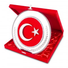 HİLAL YUVARLAK BAYRAK PLAKET