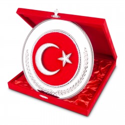 HİLAL YUVARLAK BAYRAK PLAKET