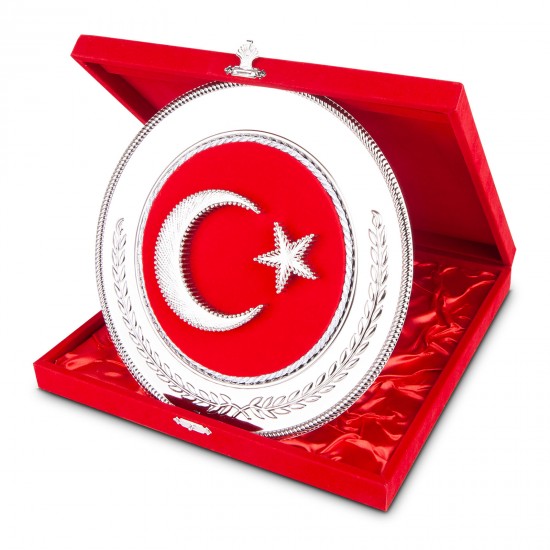 HİLAL YUVARLAK BAYRAK PLAKET, 485604 HİLAL YUVARLAK BAYRAK PLAKET, 485604