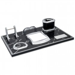 ASİL SİYAH-GÜMÜŞ MERMER DESENLİ MASA SETİ ASİL SİYAH-GÜMÜŞ MERMER DESENLİ MASA SETİ