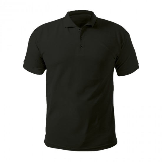 AÇELYA SİYAH XXL POLO YAKA TİŞÖRT, 488901-XXL
