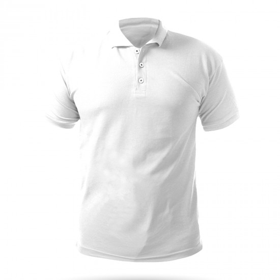 AÇELYA BEYAZ M POLO YAKA TİŞÖRT, 488902-M