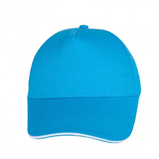 POMELO TURKUAZ SANDWICH SİPER COTTON ŞAPKA, 489623