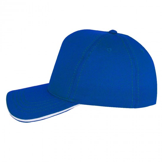 POMELO SAKS MAVİ SANDWICH SİPER COTTON ŞAPKA, 489626