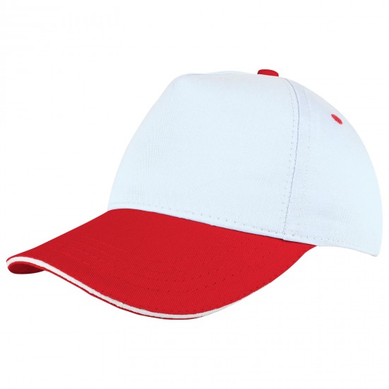 POMELO BEYAZ-KIRMIZI SANDWICH SİPER COTTON ŞAPKA, 489637