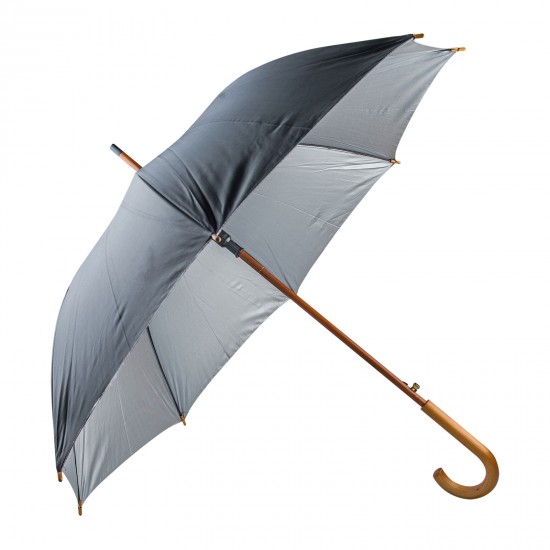 MANGOSTAN SİYAH AHŞAP SAPLI ŞEMSİYE, 489701