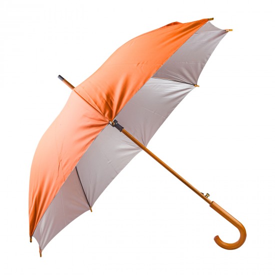 MANGOSTAN TURUNCU AHŞAP SAPLI ŞEMSİYE, 489716