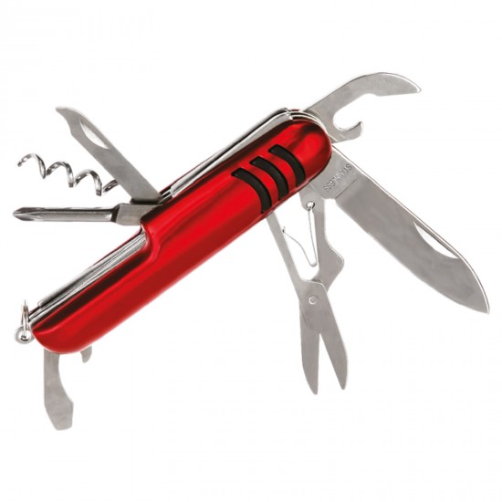 LİÇİ KIRMIZI 7 FONKSİYONLU ÇAKI SETİ, 494304