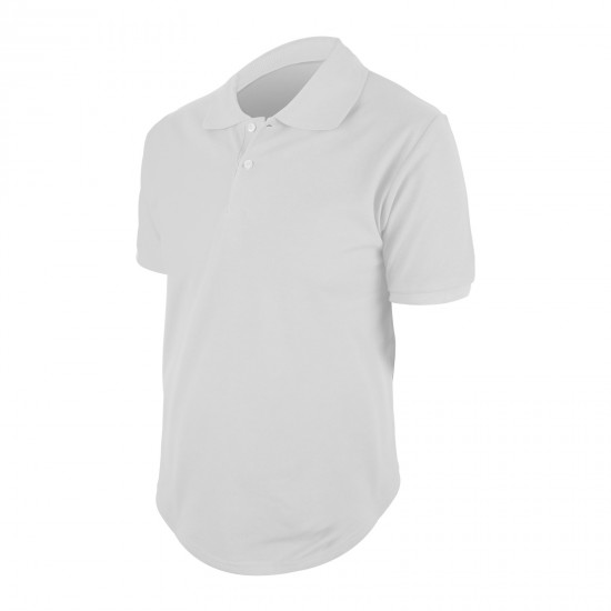BEGONYA BEYAZ L POLO YAKA TİŞÖRT, 498502-L