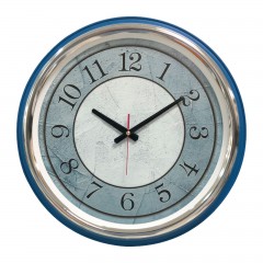 KİBELE201 MAVİ METAL KASA DUVAR SAATİ (505 MM)