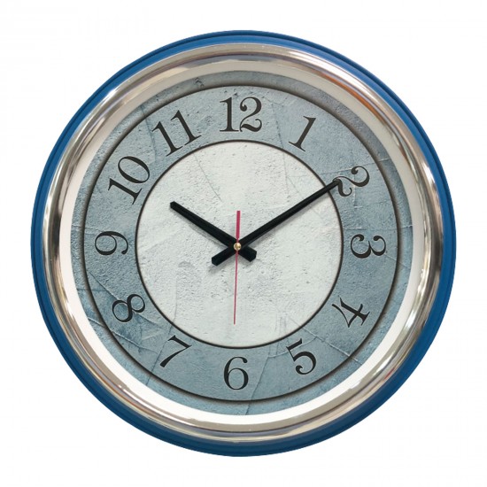 KİBELE201 MAVİ METAL KASA DUVAR SAATİ (505 MM), 500203