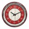 KİBELE201 KIRMIZI METAL KASA DUVAR SAATİ (505 MM)