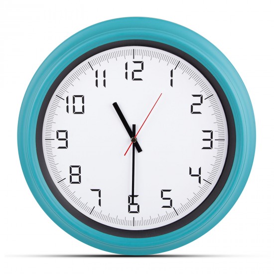 ATLAS TURKUAZ PLASTİK KASA DUVAR SAATİ (380MM), 5007123