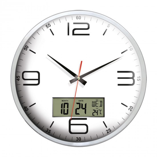 EUROPA917 ALÜMİNYUM METAL DUVAR SAATİ (350 MM), 5011102