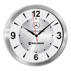 TRİTON091 GÜMÜŞ METAL KASA DUVAR SAATİ (350 MM)