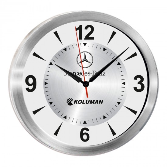 TRİTON091 GÜMÜŞ METAL KASA DUVAR SAATİ (350 MM), 501520