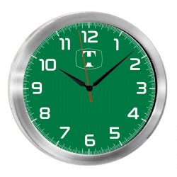 TRİTON091 GÜMÜŞ METAL KASA DUVAR SAATİ (350 MM)