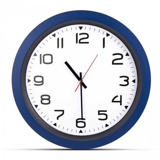 HERA LACİVERT PLASTİK KASA DUVAR SAATİ (350MM), 502305 HERA LACİVERT PLASTİK KASA DUVAR SAATİ (350MM), 502305