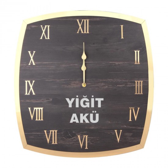 FLORA AHŞAP DUVAR SAATİ (410X410 MM), 502701