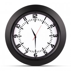 UMAY SİYAH PLASTİK KASA DUVAR SAATİ (350 MM)