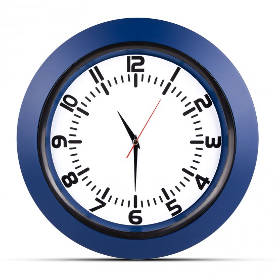 UMAY LACİVERT PLASTİK KASA DUVAR SAATİ (350 MM), 5033305